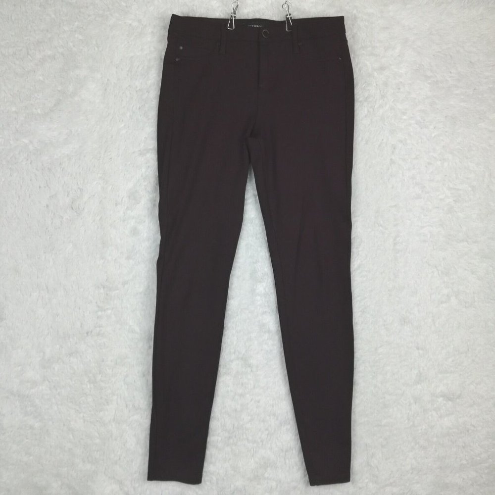 Liverpool Womens Jeans Ankle Skinny Denim Purple Aubergine Mid Rise Stretch 6‎